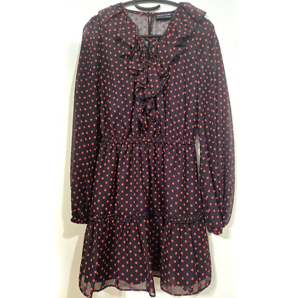 The Fifth Label Ruffle Lace-Up Mini Dress – size XS